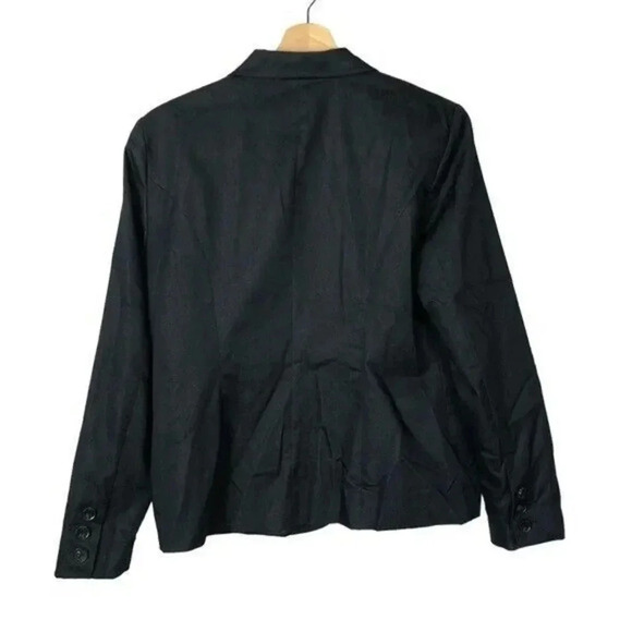 Willi Smith Navy Blue Three Button Office Blazer M - Picture 2 of 3